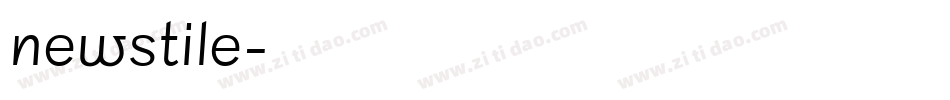 newstile字体转换