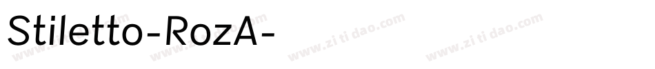 Stiletto-RozA字体转换