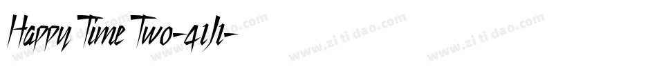 HappyTimeTwo-q1J1字体转换