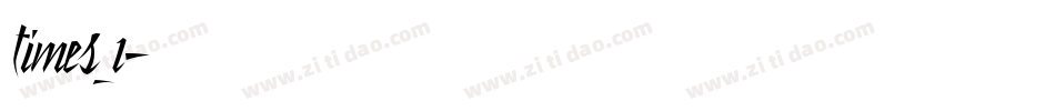times_1字体转换