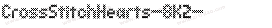 CrossStitchHearts-8K2字体转换