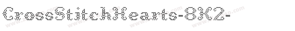 CrossStitchHearts-8K2字体转换