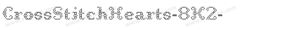 CrossStitchHearts-8K2字体转换