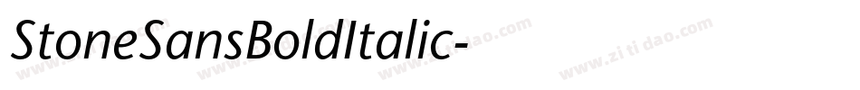 StoneSansBoldItalic字体转换