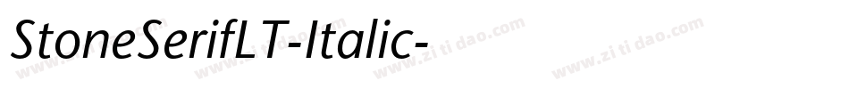 StoneSerifLT-Italic字体转换