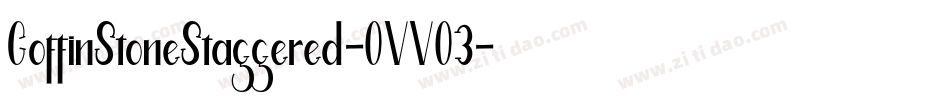 CoffinStoneStaggered-OVVO3字体转换