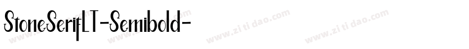 StoneSerifLT-Semibold字体转换