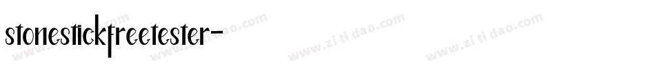 stonestickfreetester字体转换