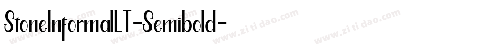 StoneInformalLT-Semibold字体转换