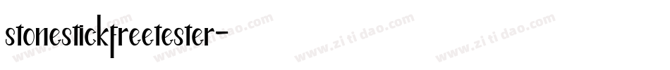 stonestickfreetester字体转换
