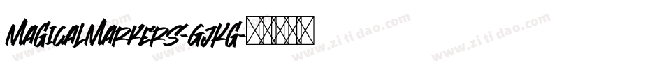 MagicalMarkers-GjKg字体转换
