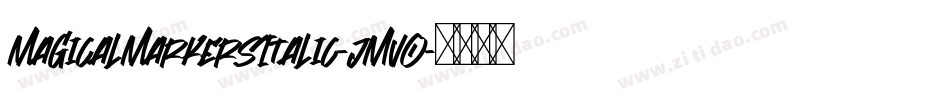 MagicalMarkersItalic-jMV0字体转换