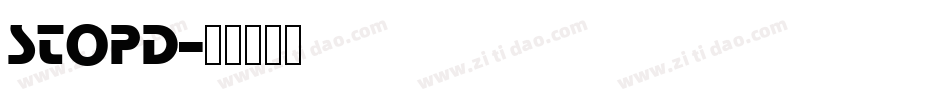 StopD字体转换