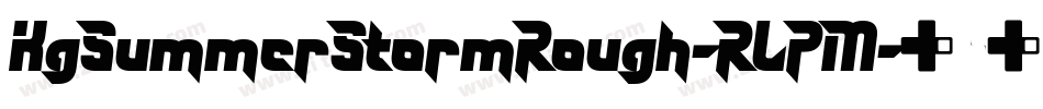 KgSummerStormRough-RLPM字体转换