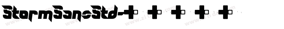 StormSansStd字体转换