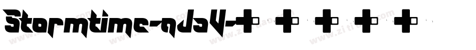 Stormtime-qJaV字体转换