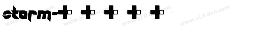 storm字体转换