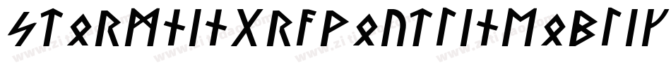 StormningRawOutlineOblique-1M3e字体转换