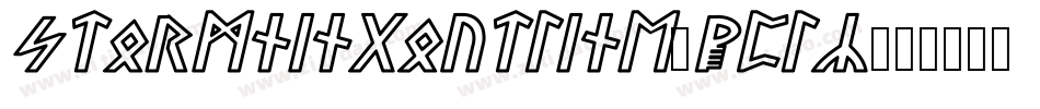 StormningOutline-9Ply字体转换