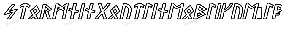 StormningOutlineOblique-l7m5字体转换