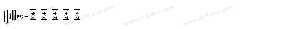 Hilles字体转换
