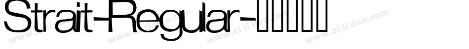 Strait-Regular字体转换