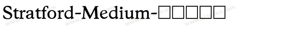 Stratford-Medium字体转换