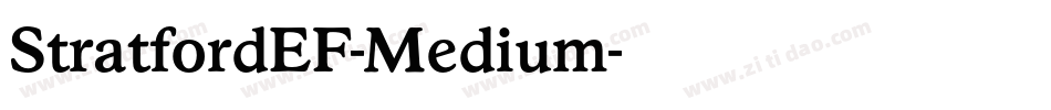 StratfordEF-Medium字体转换