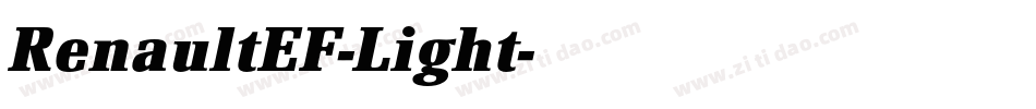 RenaultEF-Light字体转换