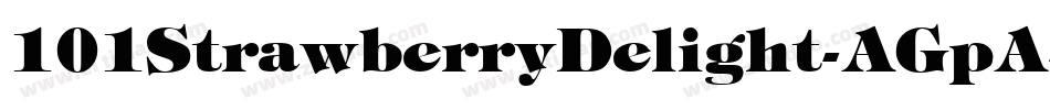 101StrawberryDelight-AGpA字体转换