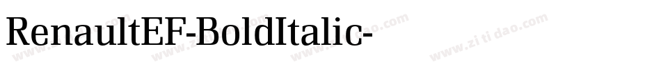 RenaultEF-BoldItalic字体转换