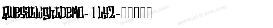 QuesatLightDemo-1LyZ字体转换