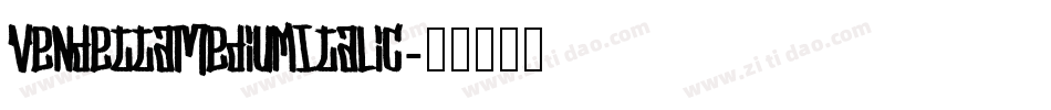 VendettaMediumItalic字体转换