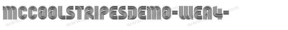 MccoolStripesDemo-WEA4字体转换
