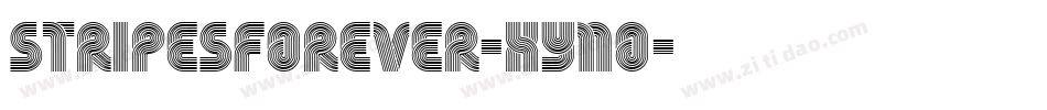 StripesForever-xynO字体转换