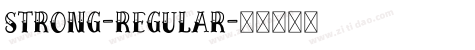 Strong-Regular字体转换