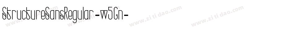 StructureSansRegular-w5Gn字体转换