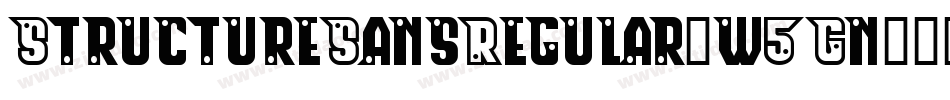 StructureSansRegular-w5Gn字体转换