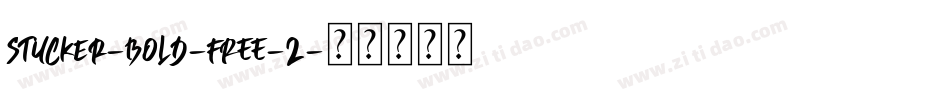 Stucker-Bold-FREE-2字体转换