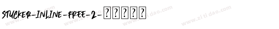 Stucker-inline-FREE-2字体转换