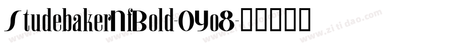 StudebakerNfBold-OYo8字体转换