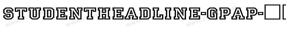 StudentHeadline-gpap字体转换