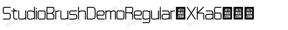 StudioBrushDemoRegular-XKaG字体转换