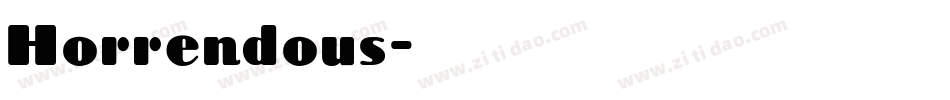 Horrendous字体转换