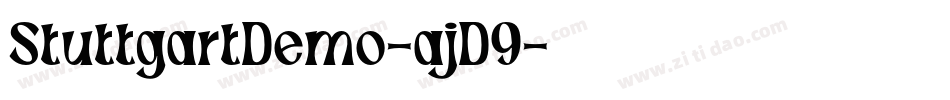 StuttgartDemo-ajD9字体转换