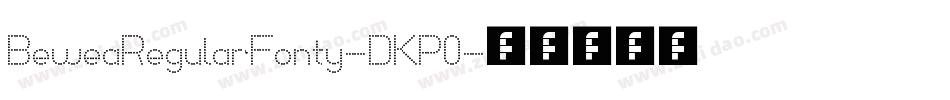 BeweaRegularFonty-DKP0字体转换