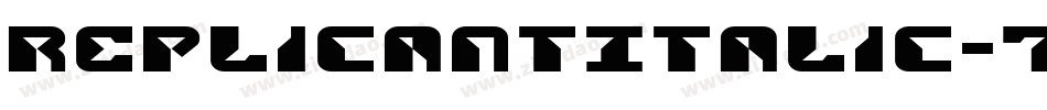ReplicantItalic-7B99D字体转换