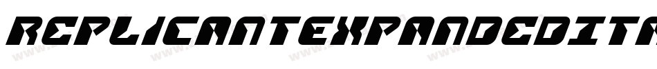 ReplicantExpandedItalic-MVYYv字体转换