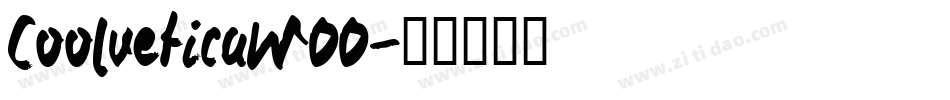 CoolveticaW00字体转换