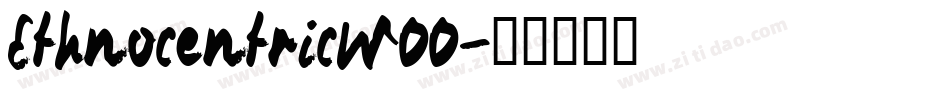 EthnocentricW00字体转换